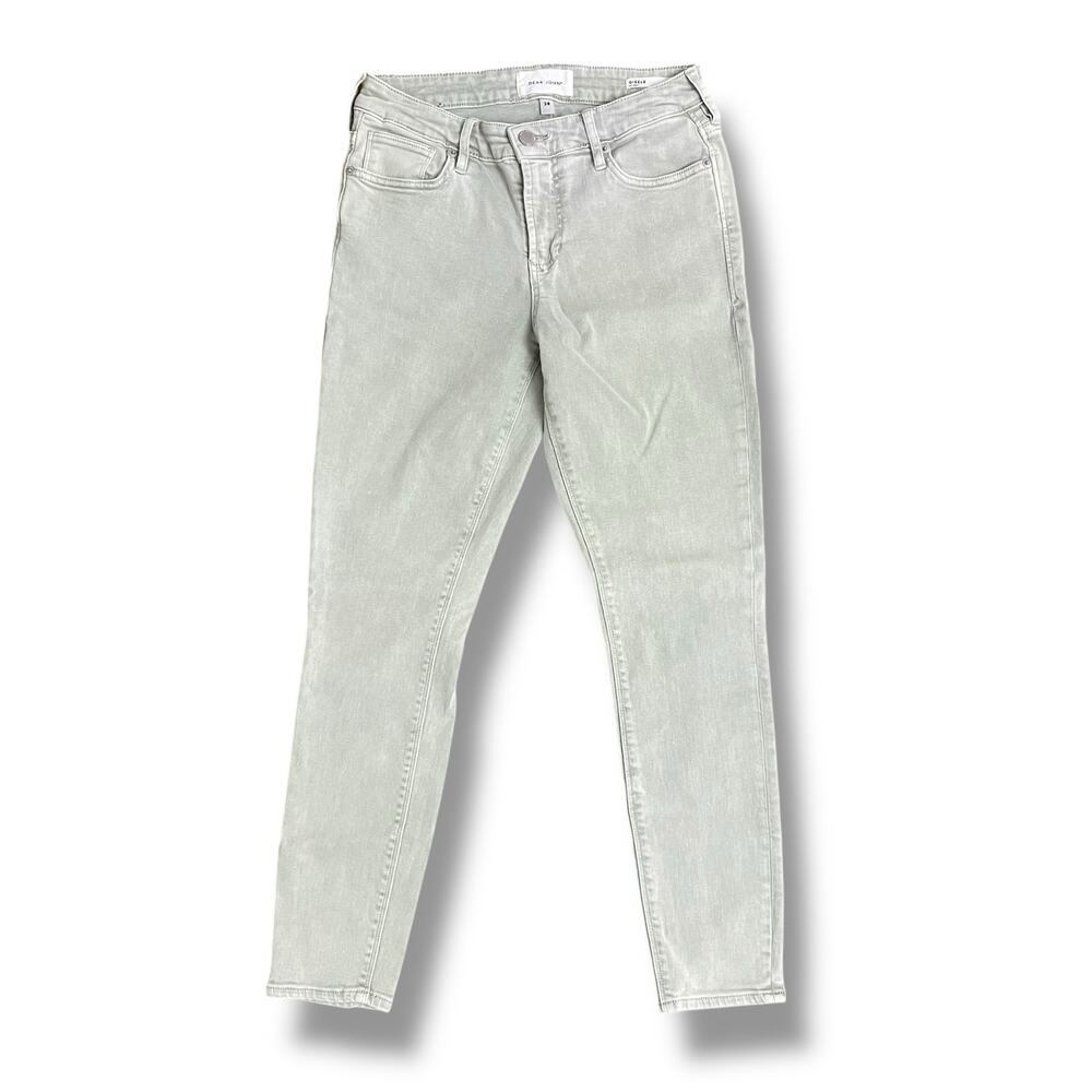 Dear John Giselle Skinny Jeans Cucumber Green Mid Rise‎ Stretch Denim Women’s 28